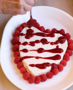 Coeur a la Creme with Raspberries & Chocolate Sauce – Recipe! - Live. Love.  Laugh. Food.