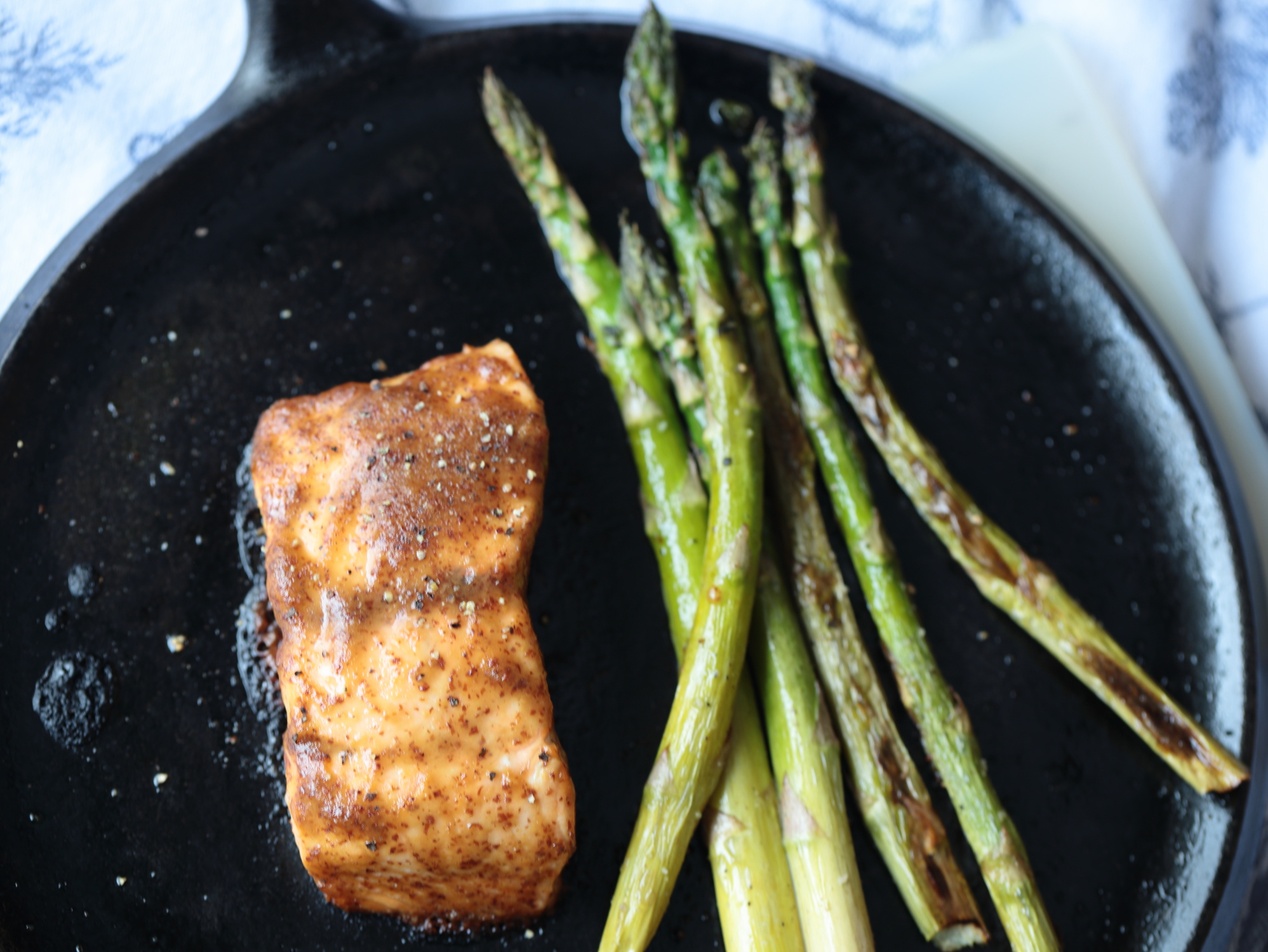 Roasted Salmon Glazed with Brown Sugar and Mustard - Ever Open Sauce